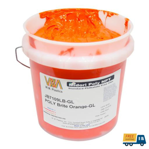 Brite Orange Plastisol Ink, (quart) Screen Printing Frames