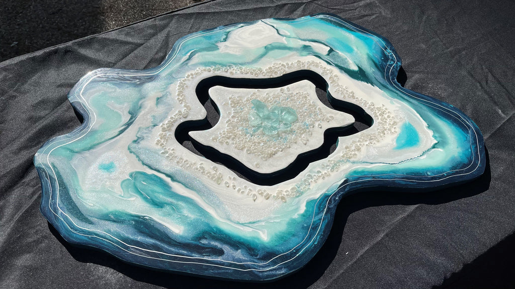 Wood Geode Cutout Panel, For Resin or Acrylic Pour Art Cradled Panels | Sunbelt Mfg. Co. - Screen Printing Frames, Art Canvas & Surfaces, Ink & Encaustic Supplies