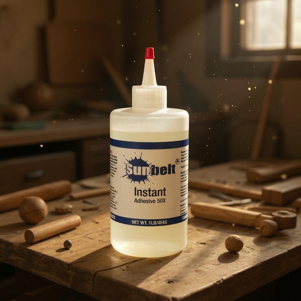 Sunbelt Mfg. Co. Instant Adhesive Super Glue 50x, Cyanoacrylate glue SUPER GLUE | Sunbelt Mfg. Co. - Screen Printing Frames, Art Canvas & Surfaces, Ink & Encaustic Supplies