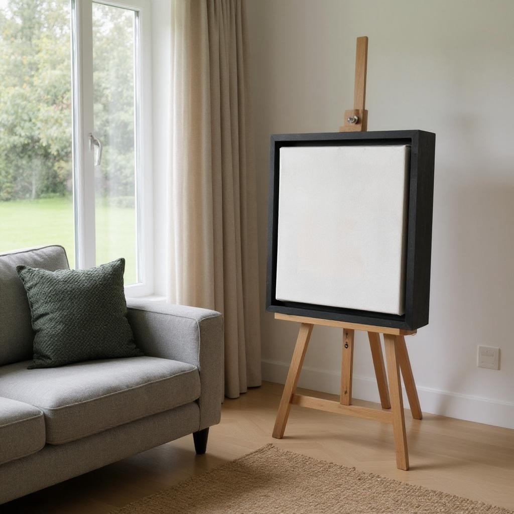 Black Stained Wood Floater Frame for 1.5" Deep Canvas Floater Frame | Sunbelt Mfg. Co. - Screen Printing Frames, Art Canvas & Surfaces, Ink & Encaustic Supplies