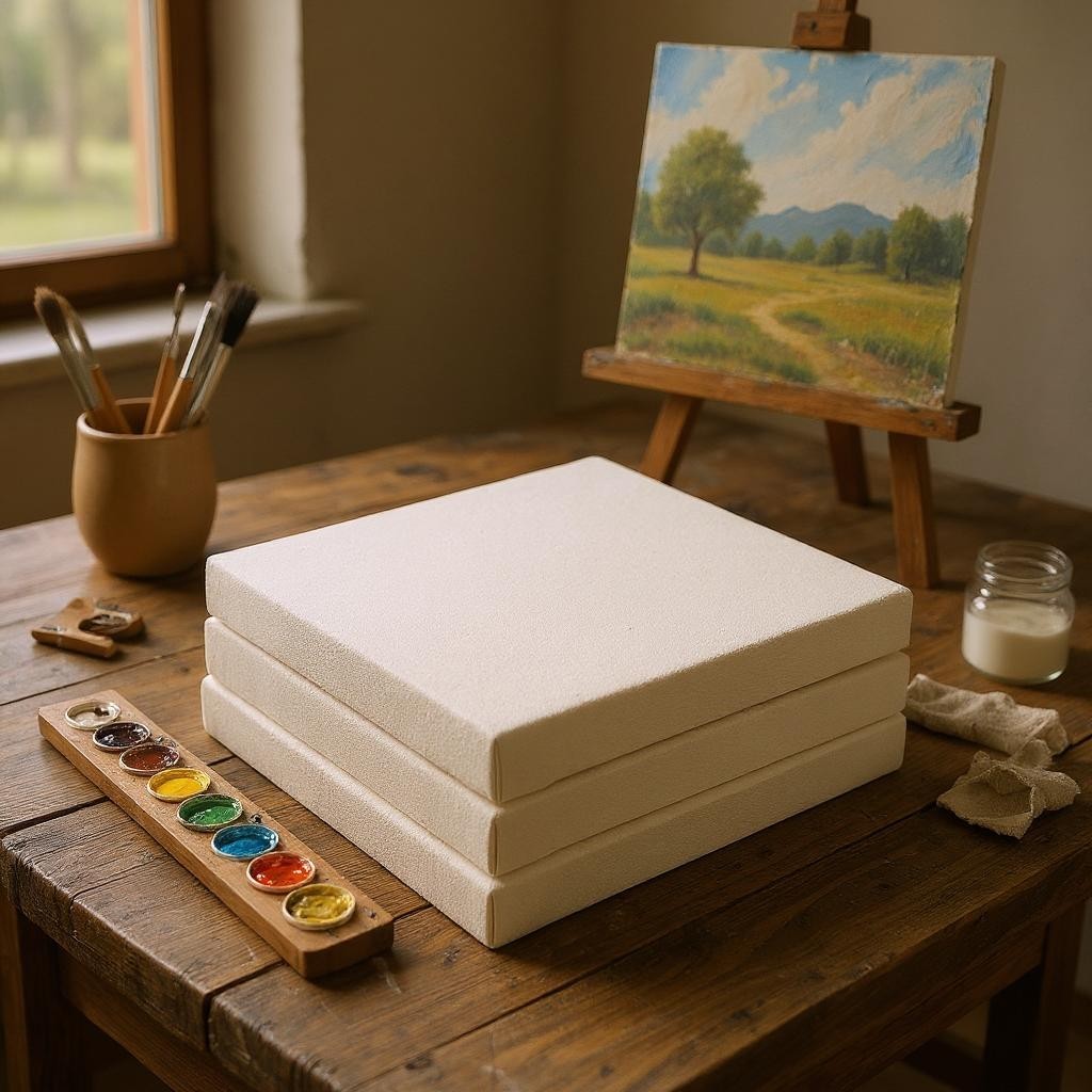 For Catalyst Students Only-Reverse stretched- Gallery Wrapped Stretched Art Canvas, 1.5" or 3/4" Deep Profile-Primed on back, unprimed on front. Art Canvas | Sunbelt Mfg. Co. - Screen Printing Frames, Art Canvas & Surfaces, Ink & Encaustic Supplies