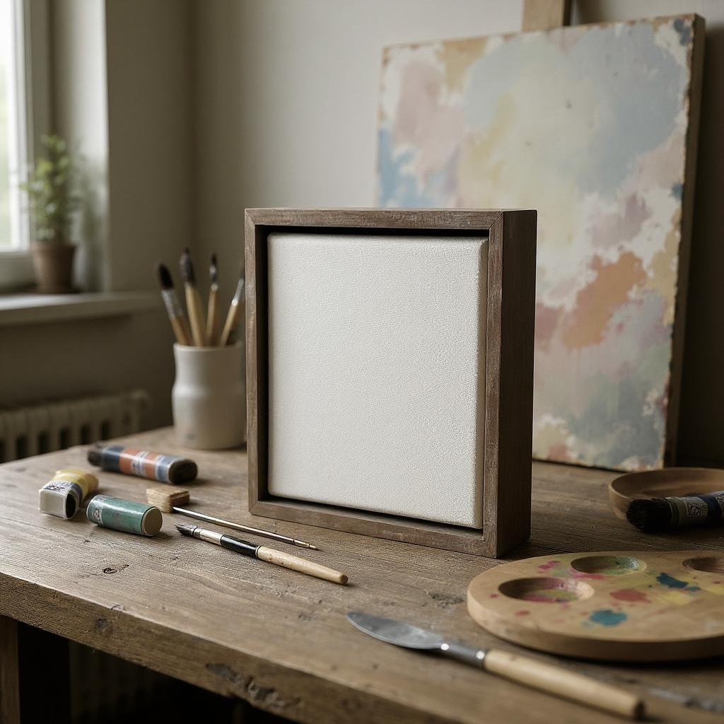 Champagne Floater Frame for 1.5" Deep Art Canvas Floater Frame | Sunbelt Mfg. Co. - Screen Printing Frames, Art Canvas & Surfaces, Ink & Encaustic Supplies