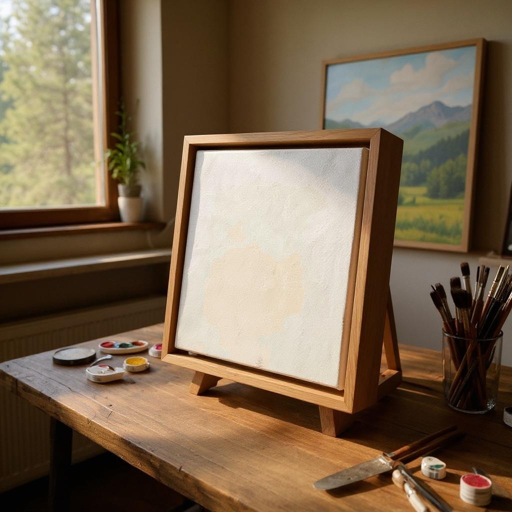 Natural Cherry Floater Frame for 1.5" Deep Art Canvas Floater Frame | Sunbelt Mfg. Co. - Screen Printing Frames, Art Canvas & Surfaces, Ink & Encaustic Supplies