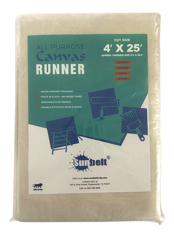 All Purpose Drop Cloth, Protects Furniture, Floors, and More Art Canvas | Sunbelt Mfg. Co. - Screen Printing Frames, Art Canvas & Surfaces, Ink & Encaustic Supplies
