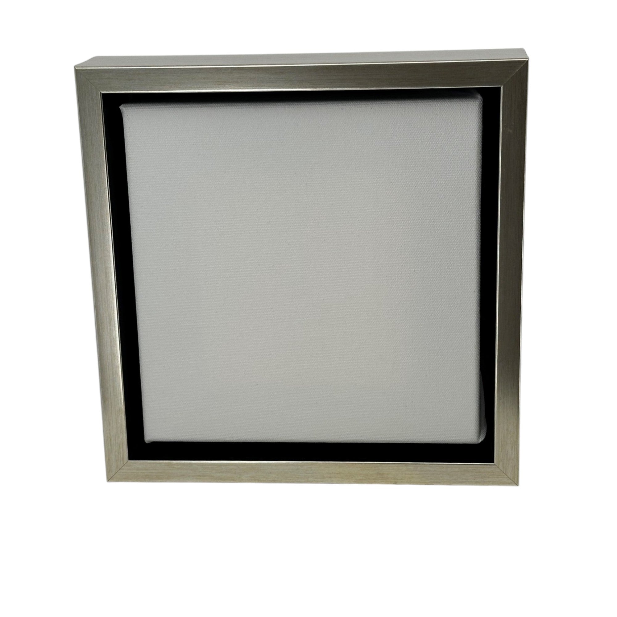 Metal Floater Inset Frame Metallic Silver Floater Frame For 1.5