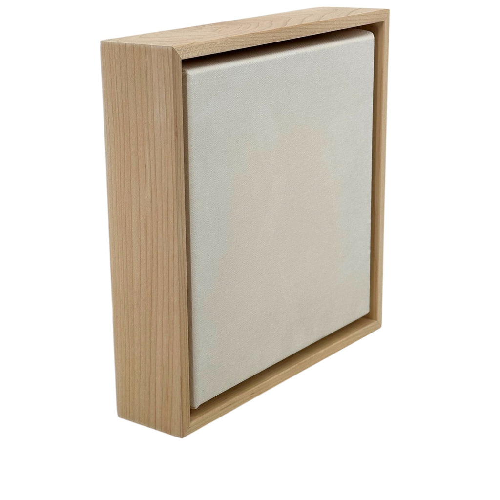 Natural Maple Floater Frame for 1.5" Deep Art Canvas Floater Frame | Sunbelt Mfg. Co. - Screen Printing Frames, Art Canvas & Surfaces, Ink & Encaustic Supplies