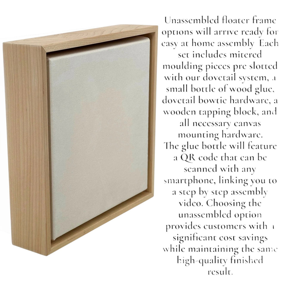 Natural Maple Floater Frame for 1.5