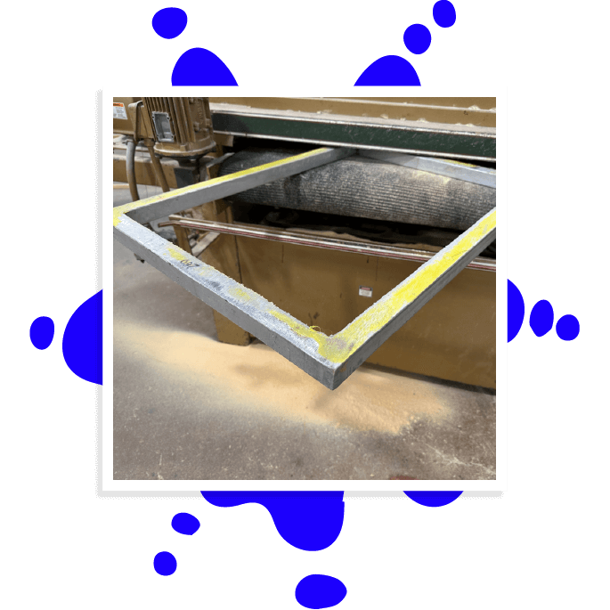 Sunbelt Manufacturing | Proprietary system to Strip and remove old mesh from silk screen frame