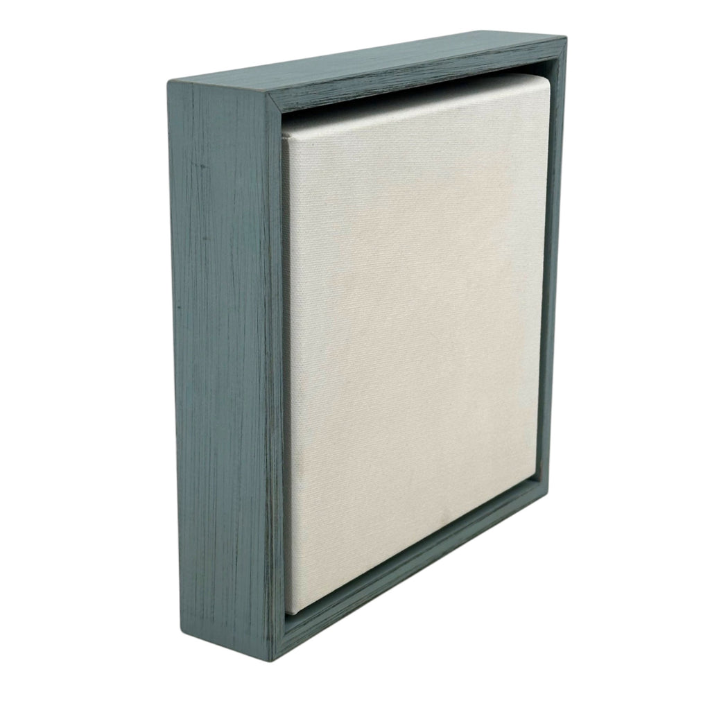 Weathered Light Blue Floater Frame for 1.5" Deep Canvas canvas picture frame | Sunbelt Mfg. Co. - Screen Printing Frames, Art Canvas & Surfaces, Ink & Encaustic Supplies