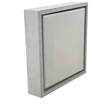 Weathered White Floater Frame For 1.5" Deep Canvas canvas picture frame | Sunbelt Mfg. Co. - Screen Printing Frames, Art Canvas & Surfaces, Ink & Encaustic Supplies