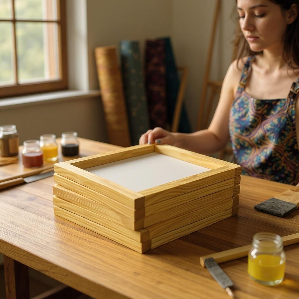 Silk Screen Frame, 23x31" OD, with high quality SAATI mesh Silk Screen Frame | Sunbelt Mfg. Co. - Screen Printing Frames, Art Canvas & Surfaces, Ink & Encaustic Supplies