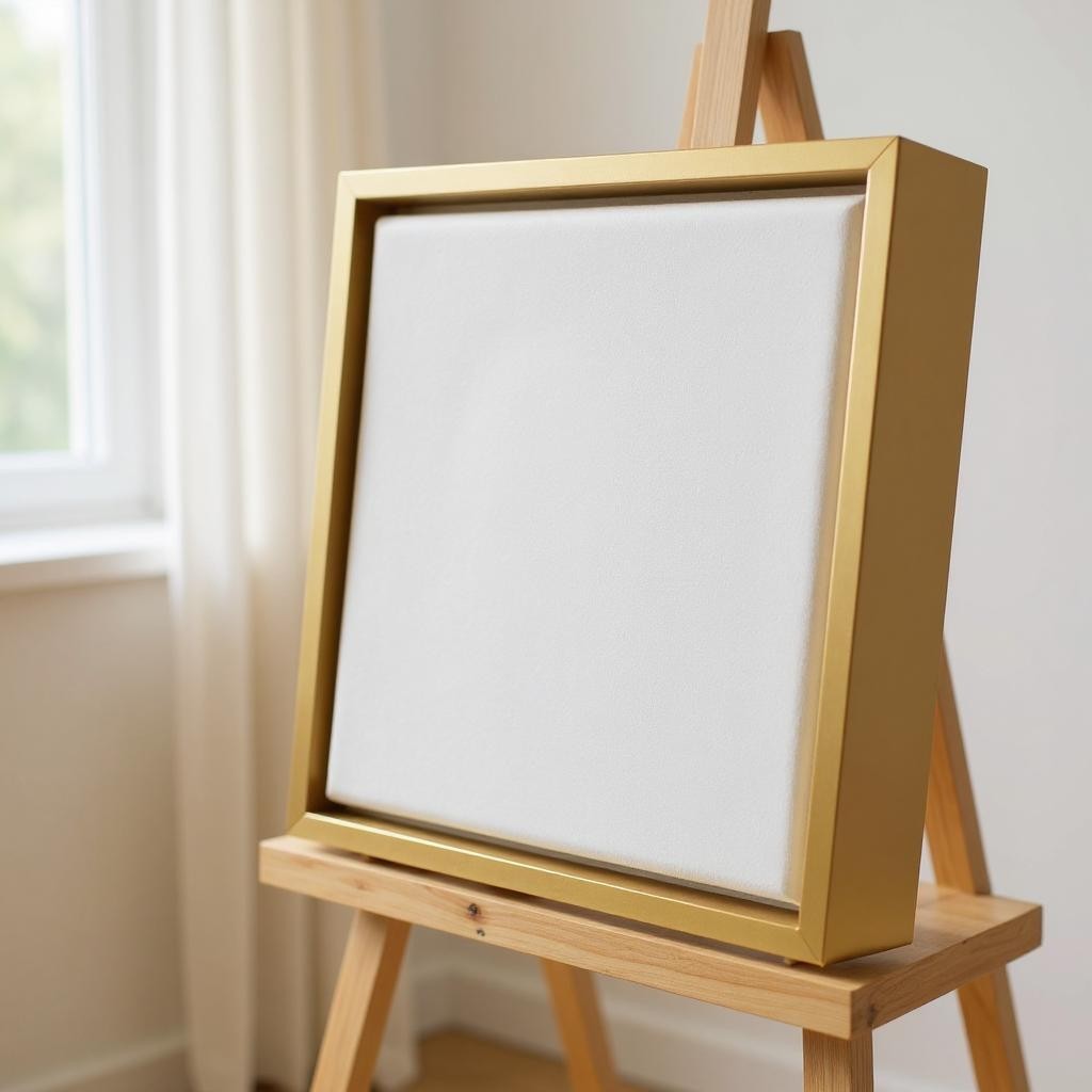 Yellow Gold Floater Frame For 1.5" Deep Canvas Floater Frame | Sunbelt Mfg. Co. - Screen Printing Frames, Art Canvas & Surfaces, Ink & Encaustic Supplies