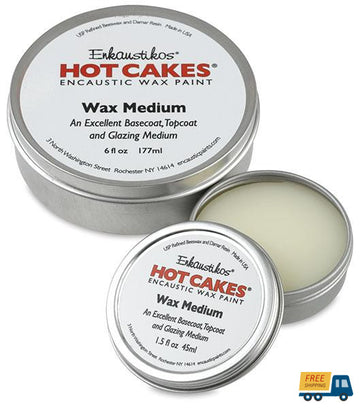 Enkaustikos Hot Cakes Wax Medium 6 Oz encaustic supplies | Sunbelt Mfg. Co. - Screen Printing Frames, Art Canvas & Surfaces, Ink & Encaustic Supplies