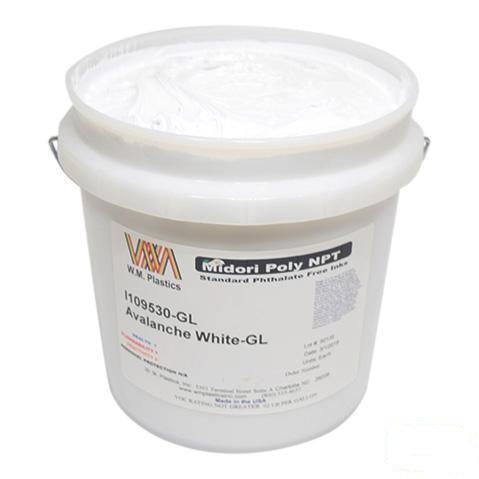 Avalanche White- Plastisol Ink, (gallon)-Sunbelt Manufacturing | Silk Screening, Custom Canvas & Artist Supply