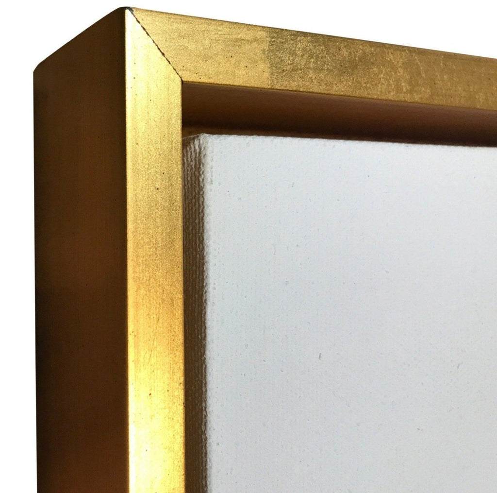 Gold Floater Frame for 1.5" Deep Art Canvas Floater Frame | Sunbelt Mfg. Co. - Screen Printing Frames, Art Canvas & Surfaces, Ink & Encaustic Supplies