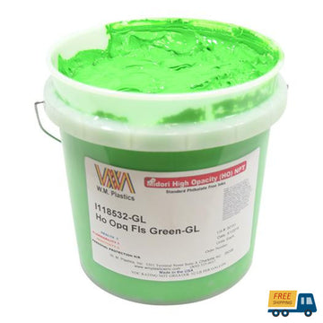 Fluorescent Green- Plastisol Ink, (quart)-Sunbelt Manufacturing | Silk Screening, Custom Canvas & Artist Supply