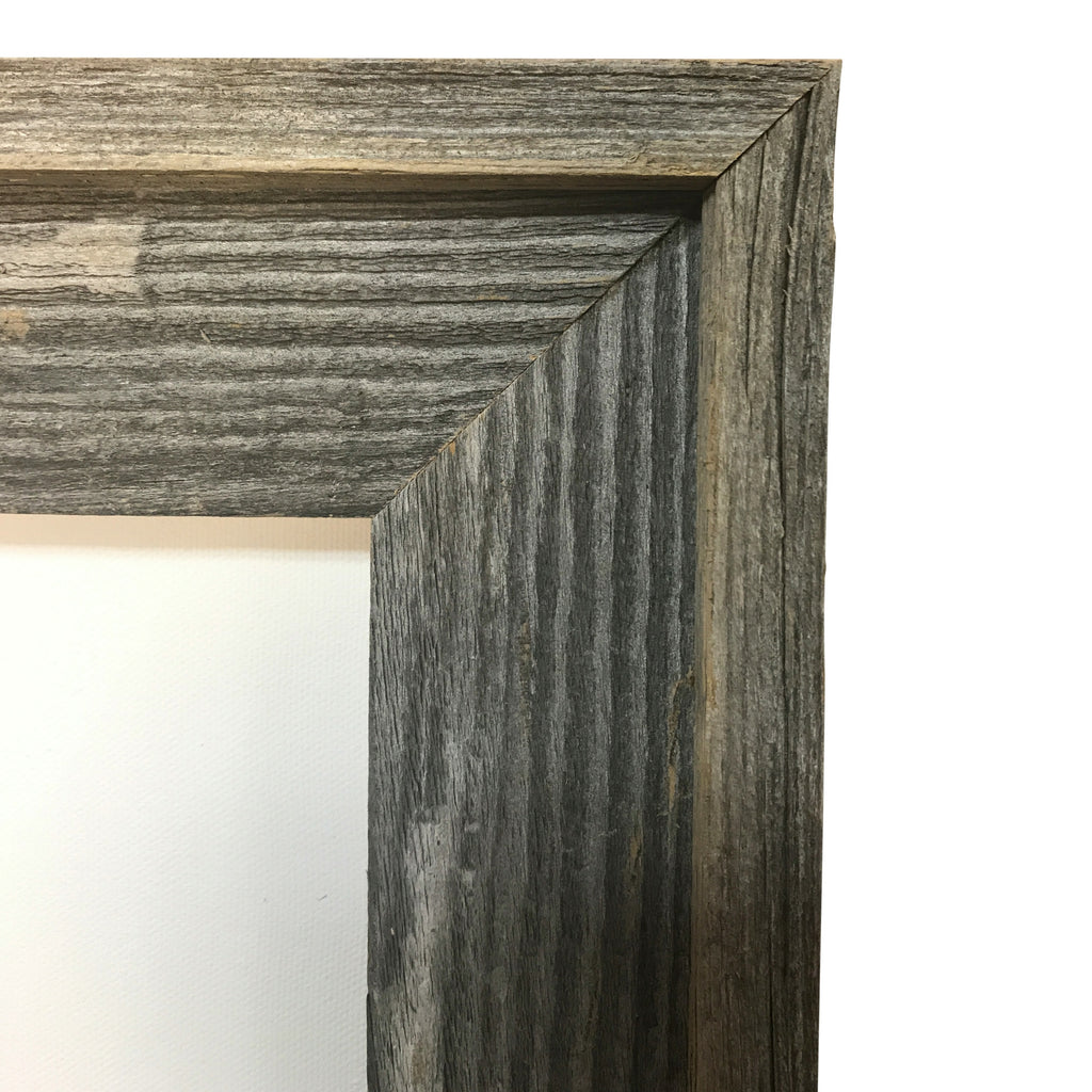 Genuine Wisconsin Barnwood Picture Frame, great for 3/4" deep canvas canvas picture frame | Sunbelt Mfg. Co. - Screen Printing Frames, Art Canvas & Surfaces, Ink & Encaustic Supplies