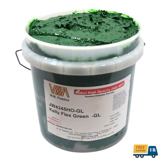 Kelly Flex Green- Plastisol Ink, (quart)-Sunbelt Manufacturing | Silk Screening, Custom Canvas & Artist Supply