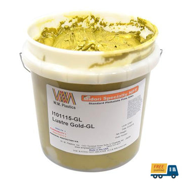 Lustre Gold Shimmer- Plastisol Ink, (quart)-Sunbelt Manufacturing | Silk Screening, Custom Canvas & Artist Supply
