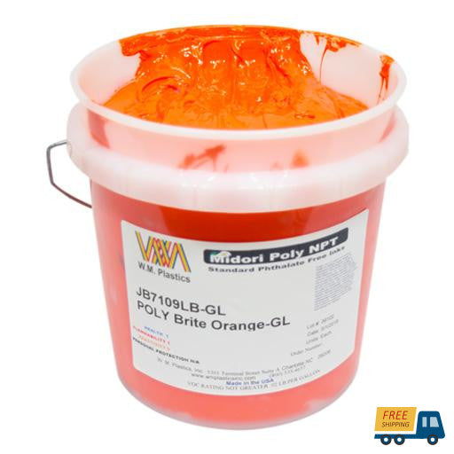 Brite Orange- Plastisol Ink, (quart) Screen printing supplies | Sunbelt Mfg. Co. - Screen Printing Frames, Art Canvas & Surfaces, Ink & Encaustic Supplies