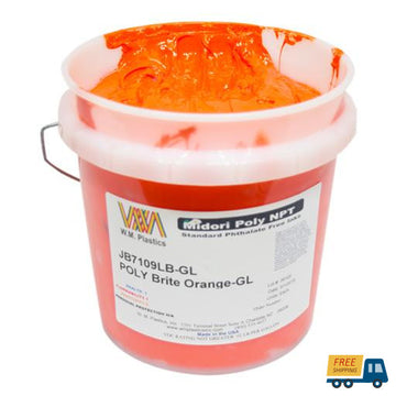 Brite Orange- Plastisol Ink, (quart)-Sunbelt Manufacturing | Silk Screening, Custom Canvas & Artist Supply
