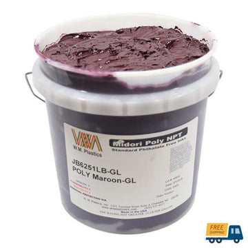 Maroon- Plastisol Ink, (quart) Ink | Sunbelt Mfg. Co. - Screen Printing Frames, Art Canvas & Surfaces, Ink & Encaustic Supplies