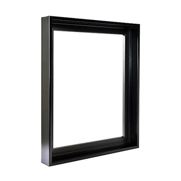 Black Floater Frame for 3/4" deep canvas Floater Frame | Sunbelt Mfg. Co. - Screen Printing Frames, Art Canvas & Surfaces, Ink & Encaustic Supplies