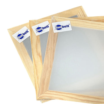 Dry Sift Screen Frames, Set of 3, 14x16" Wood Frames with 74, 96 and 230 Mesh Silk Screen Frame | Sunbelt Mfg. Co. - Screen Printing Frames, Art Canvas & Surfaces, Ink & Encaustic Supplies