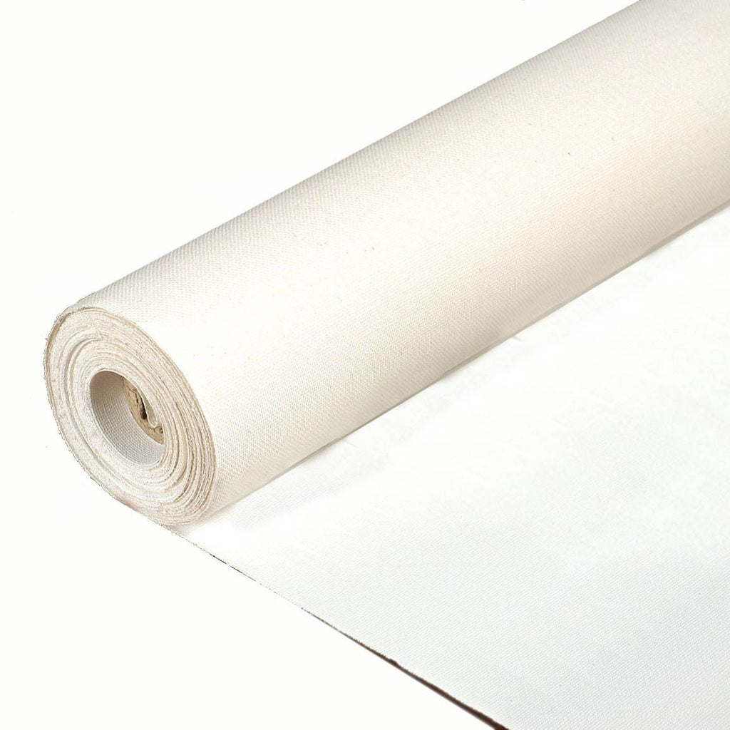 Rolled Primed Cotton/Poly portrait smooth Canvas, 60" wide Rolled Art Canvas | Sunbelt Mfg. Co. - Screen Printing Frames, Art Canvas & Surfaces, Ink & Encaustic Supplies