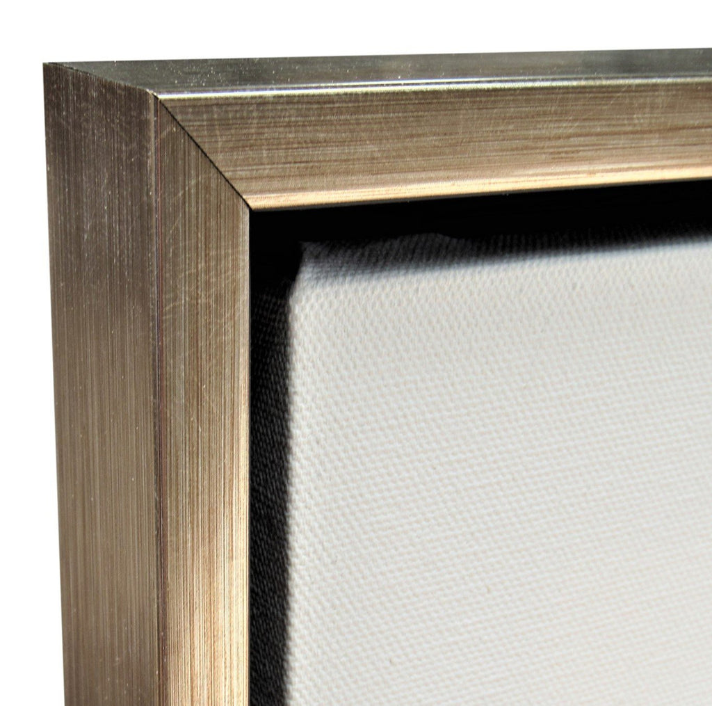Silver Floater Frame for 3/4" Canvas-Sunbelt Manufacturing | Silk Screening, Custom Canvas & Artist Supply