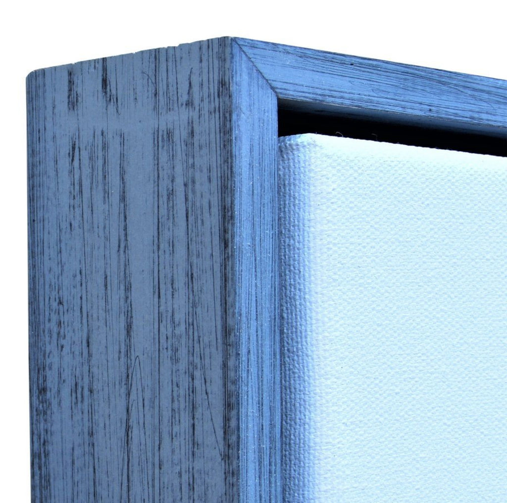 Weathered Light Blue Floater Frame for 1.5" Deep Canvas-Sunbelt Manufacturing | Silk Screening, Custom Canvas & Artist Supply