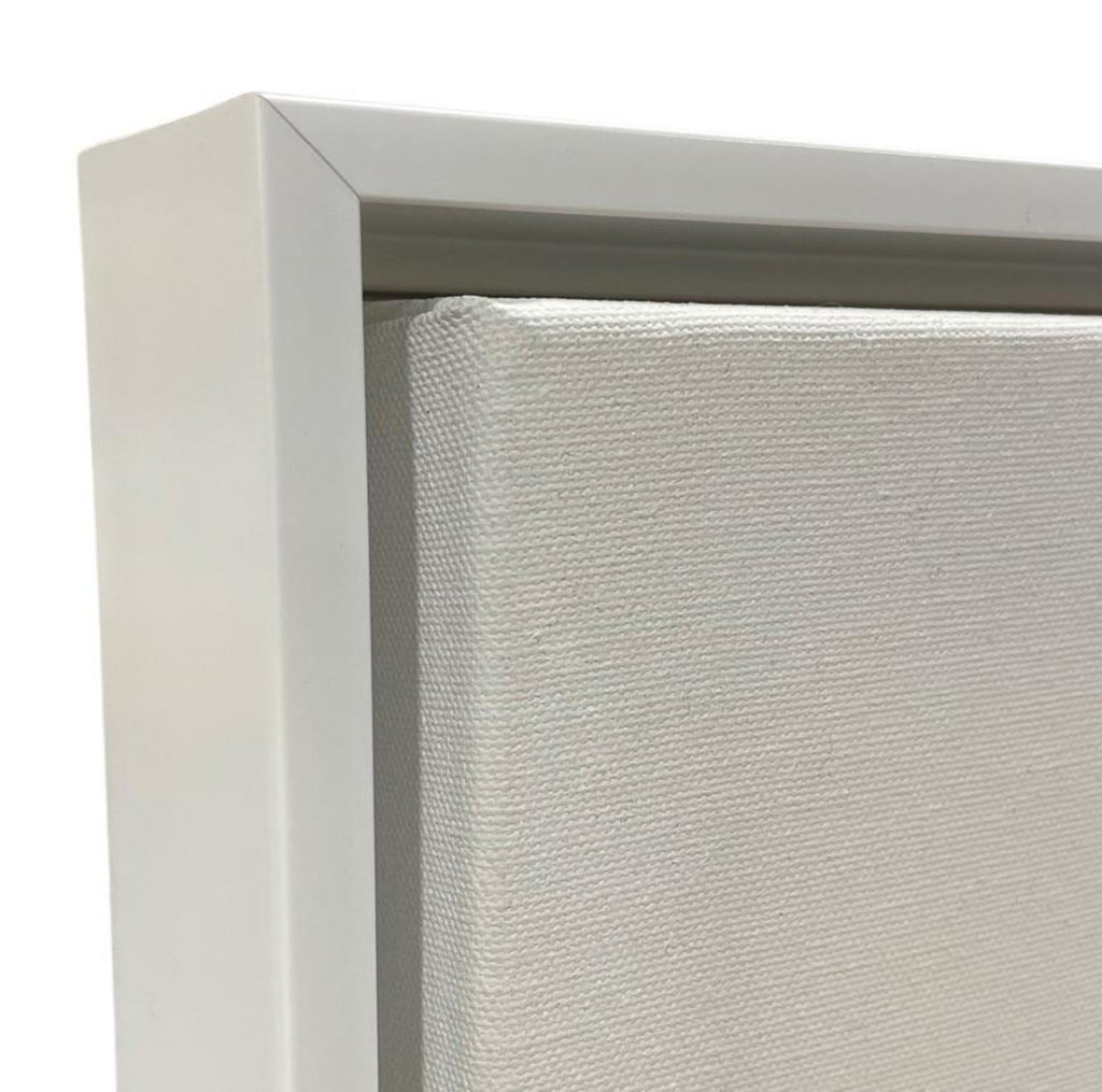 White Floater Frame for 1.5" Deep Canvas-Sunbelt Manufacturing | Silk Screening, Custom Canvas & Artist Supply