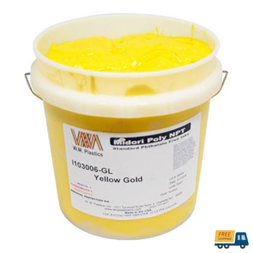 Yellow Gold- Plastisol Ink, (quart) Screen printing supplies | Sunbelt Mfg. Co. - Screen Printing Frames, Art Canvas & Surfaces, Ink & Encaustic Supplies
